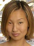 Busty japanese shows her shaved pussy and tight hole here