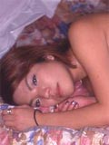 Japanese student shows her round tits in her room and bath