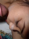 Filipino coed tastes a big load of juicy cock
