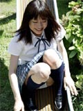 Japanese coed in uniform shows her tight virgin pussy here