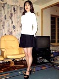 Japanese amateur wife opens her mature pussy