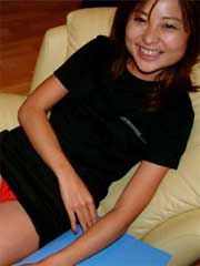 Lovely asian amateur teen strips and share her fun in the bathroom