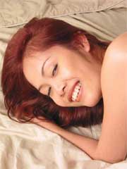 Horny teen uses a sex toy on her tight hole