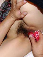 Cute young japanese coed in uniform gets her tight pussy banged from behind