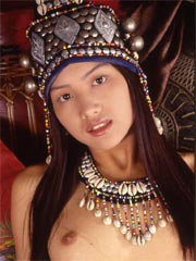 Lovely asian teen plugs a cucumber and dildo in her tight wet pussy