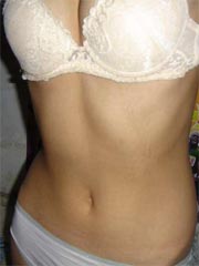 Lovely Asian ex-girlfriend shows her white panties and tight pussy