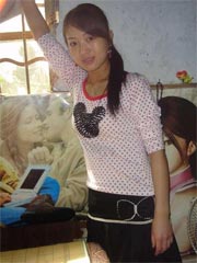 Lovely Asian ex-girlfriend shows her white panties and tight pussy