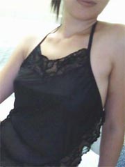 Asian babe shares homemade photos of her tight shaved pussy