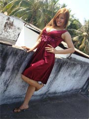 Lovely Asian amateur teen teasing us in front of her house