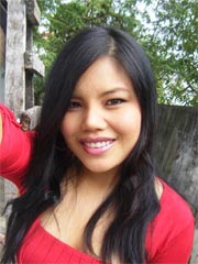 Lovely Asian amateur teen teasing us in front of her house