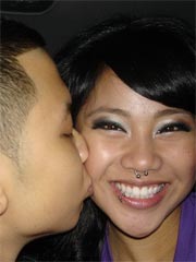 Lovely Asian stud shares some private photos of her shaved pussy and BF