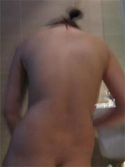 Chinese girlfriend has a shower and hard sex