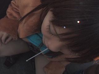 Busty asian amateur sucks n swallows outdoor