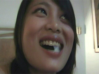 Homemade video of Asian teen sucking a cock